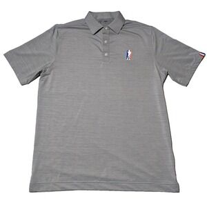 USAG YOU SUCK AT GOLF Men Large Heather Gray Amateur Golf Tour Polo Shirt